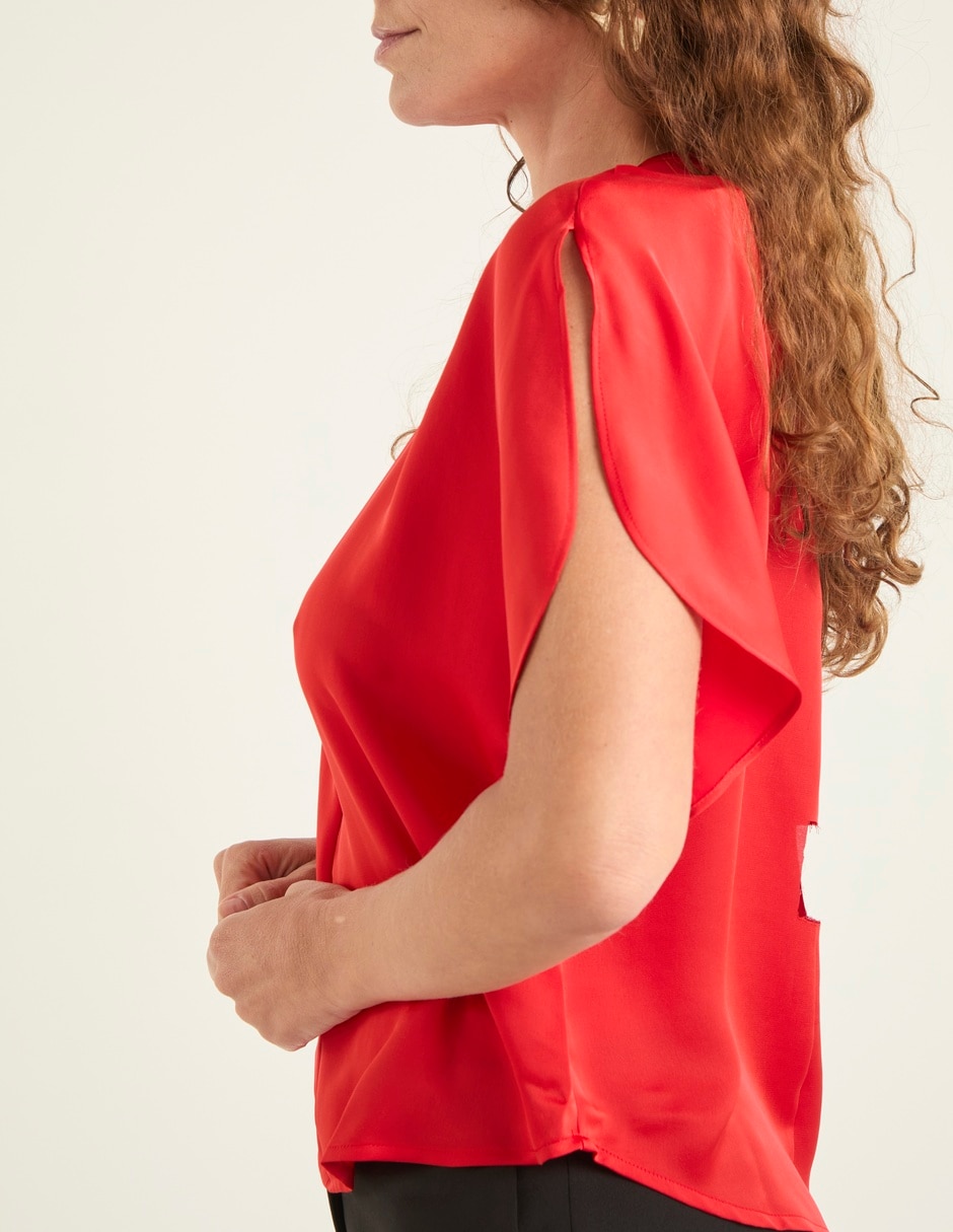 Blusa Liz& manga corta para mujer 7