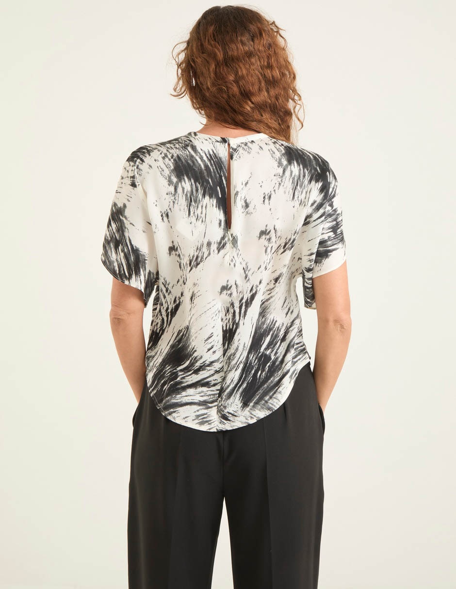 Blusa Liz& manga al codo para mujer 6