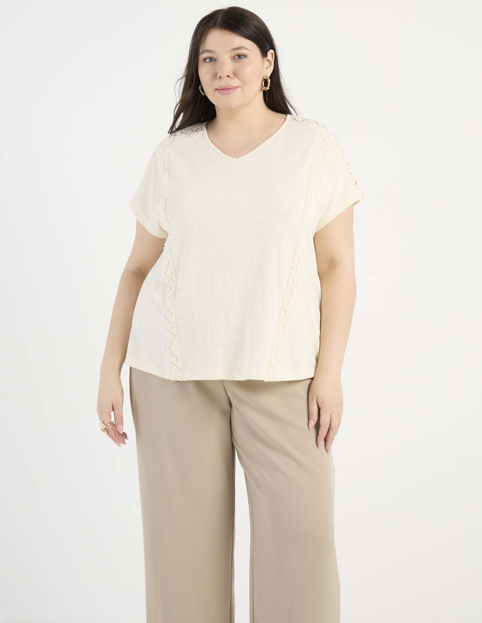 Blusa manga corta para mujer 1