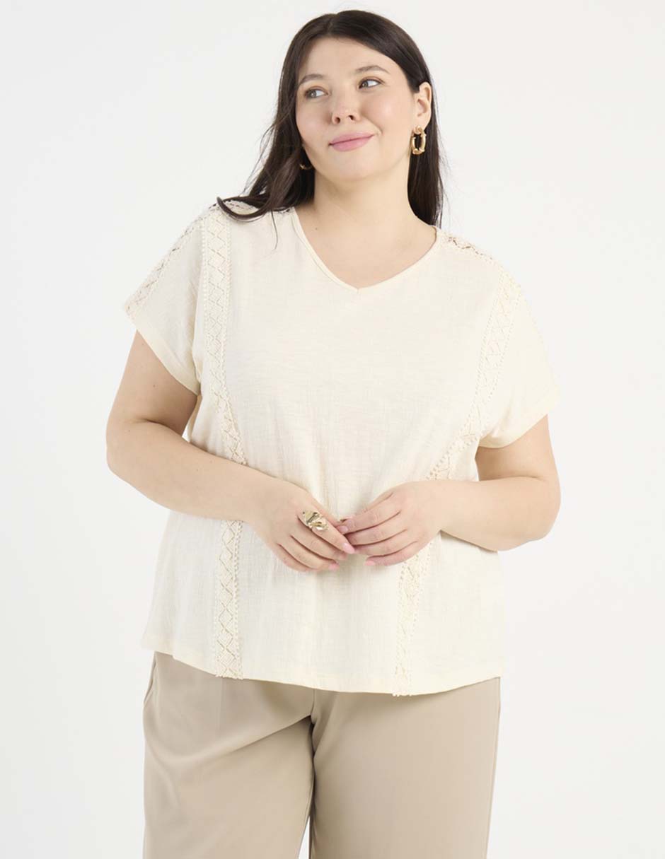 Blusa manga corta para mujer 7