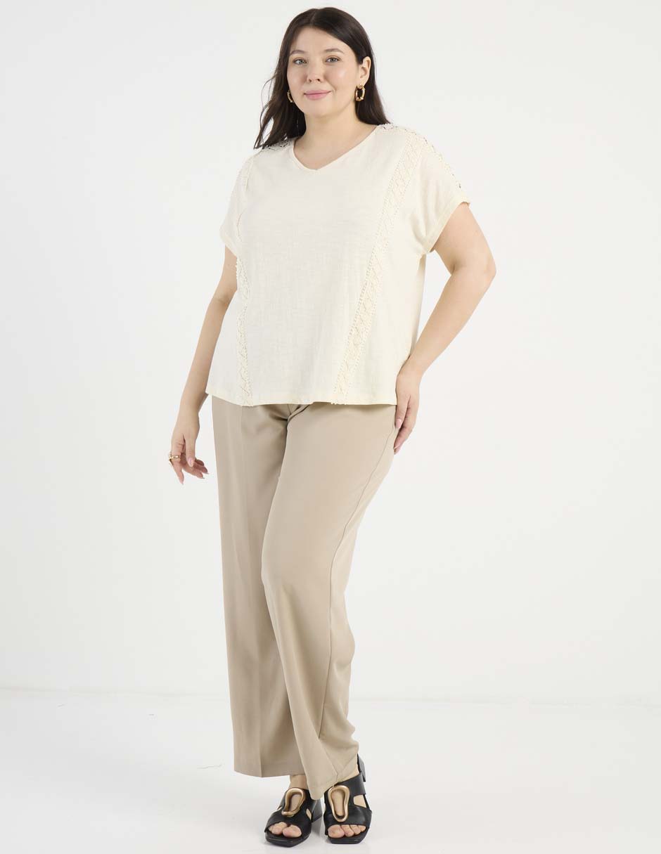 Blusa manga corta para mujer 8