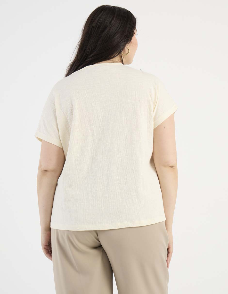 Blusa manga corta para mujer 11
