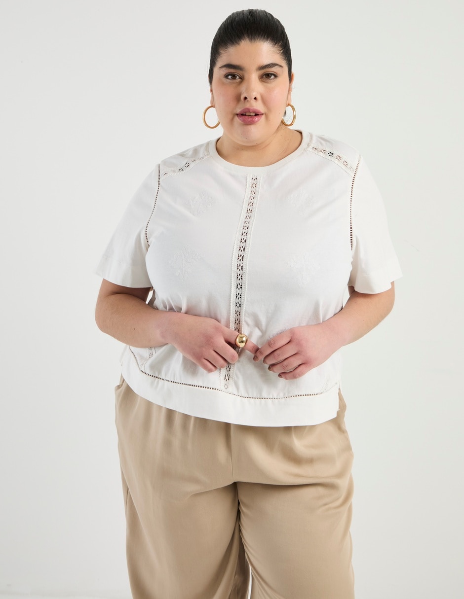 Blusa Weekend Plus manga corta para mujer 1