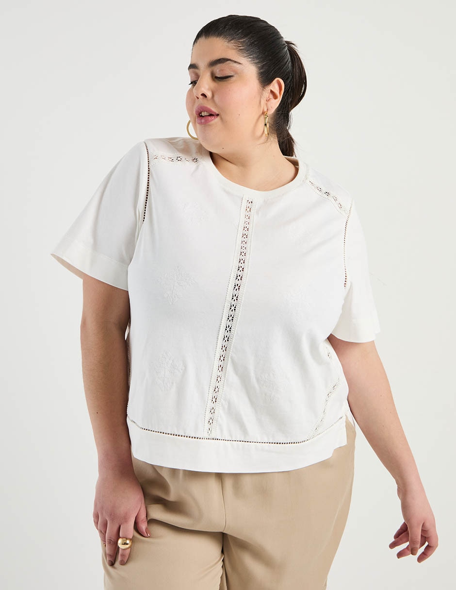 Blusa Weekend Plus manga corta para mujer 7