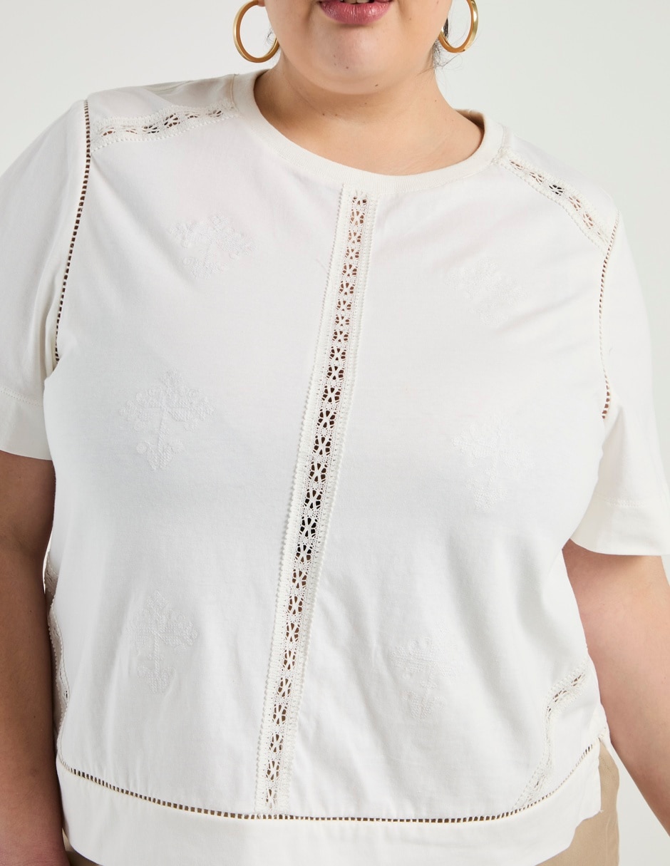 Blusa Weekend Plus manga corta para mujer 10