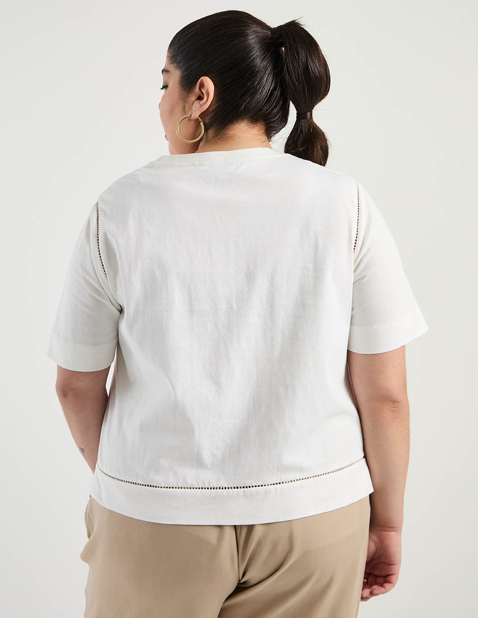 Blusa Weekend Plus manga corta para mujer 11