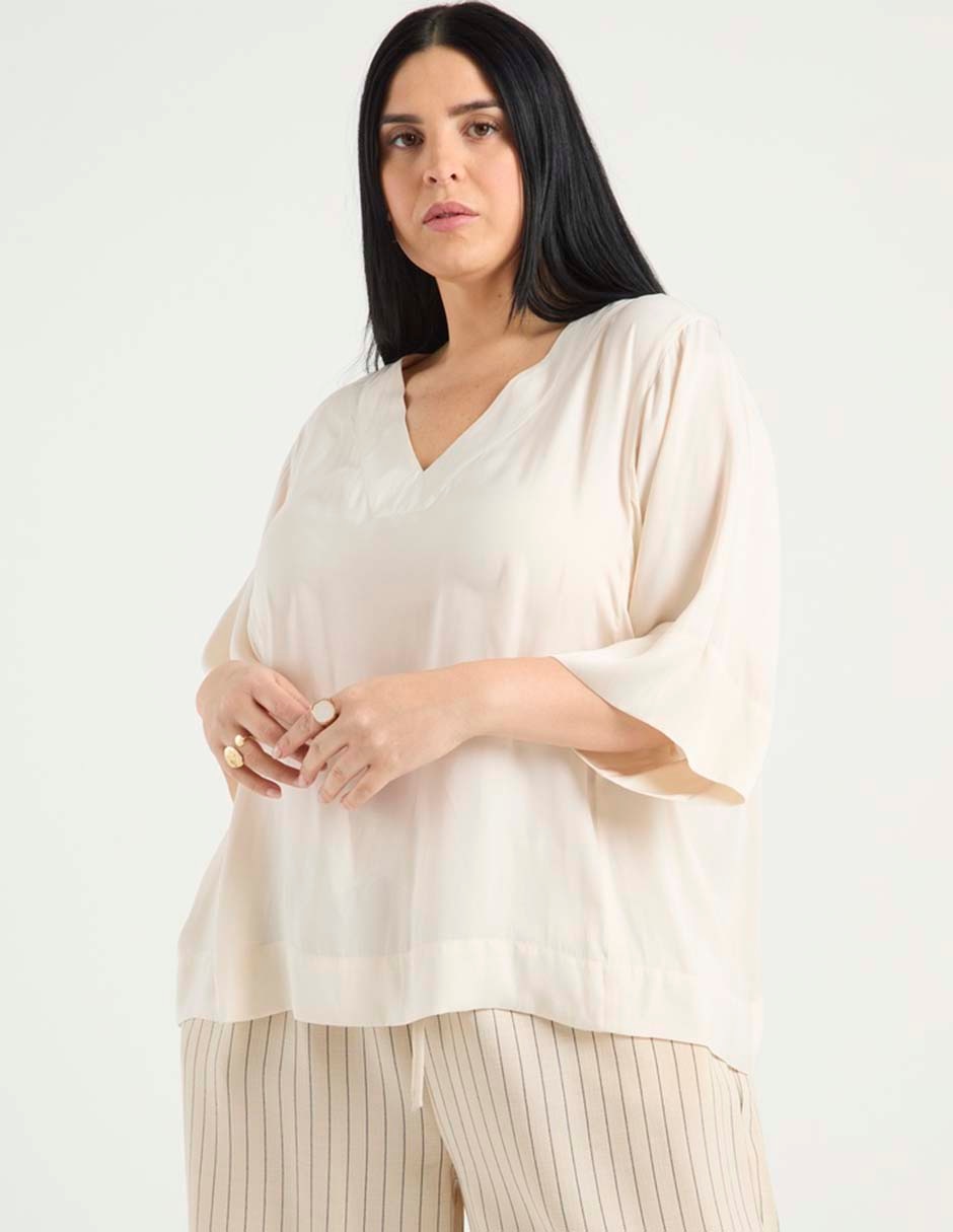 Blusa Weekend Plus manga 3/4 para mujer