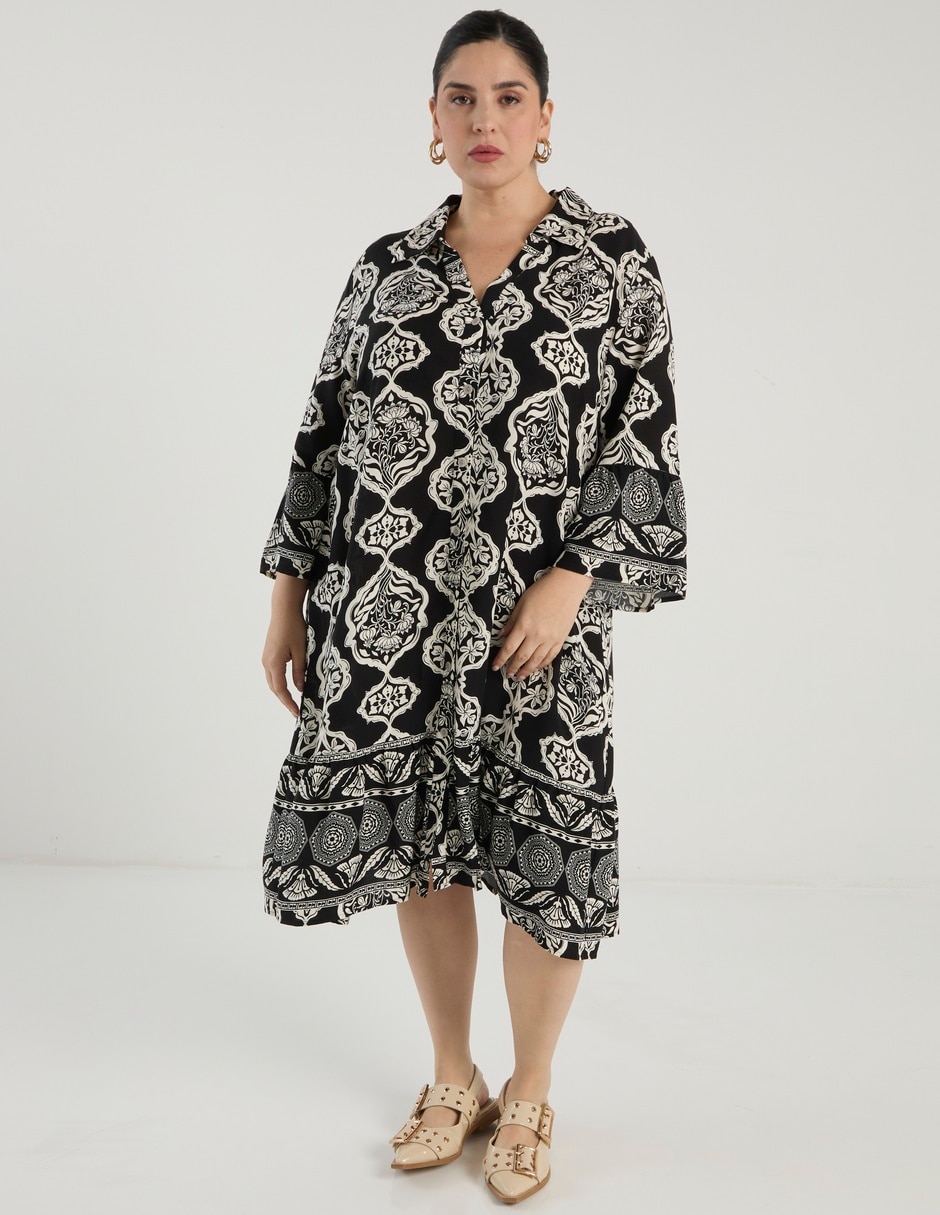 Vestido midi casual para mujer Vestido midi casual para mujer
