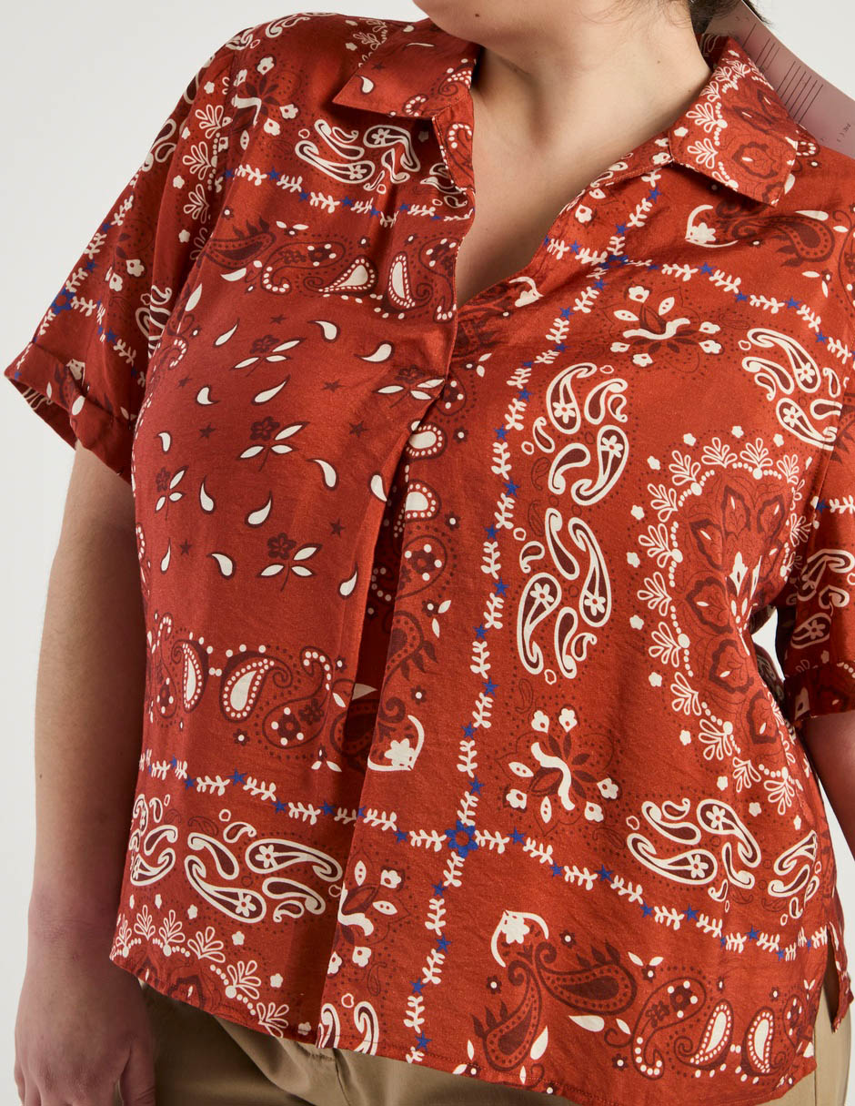 Blusa manga corta para mujer 9