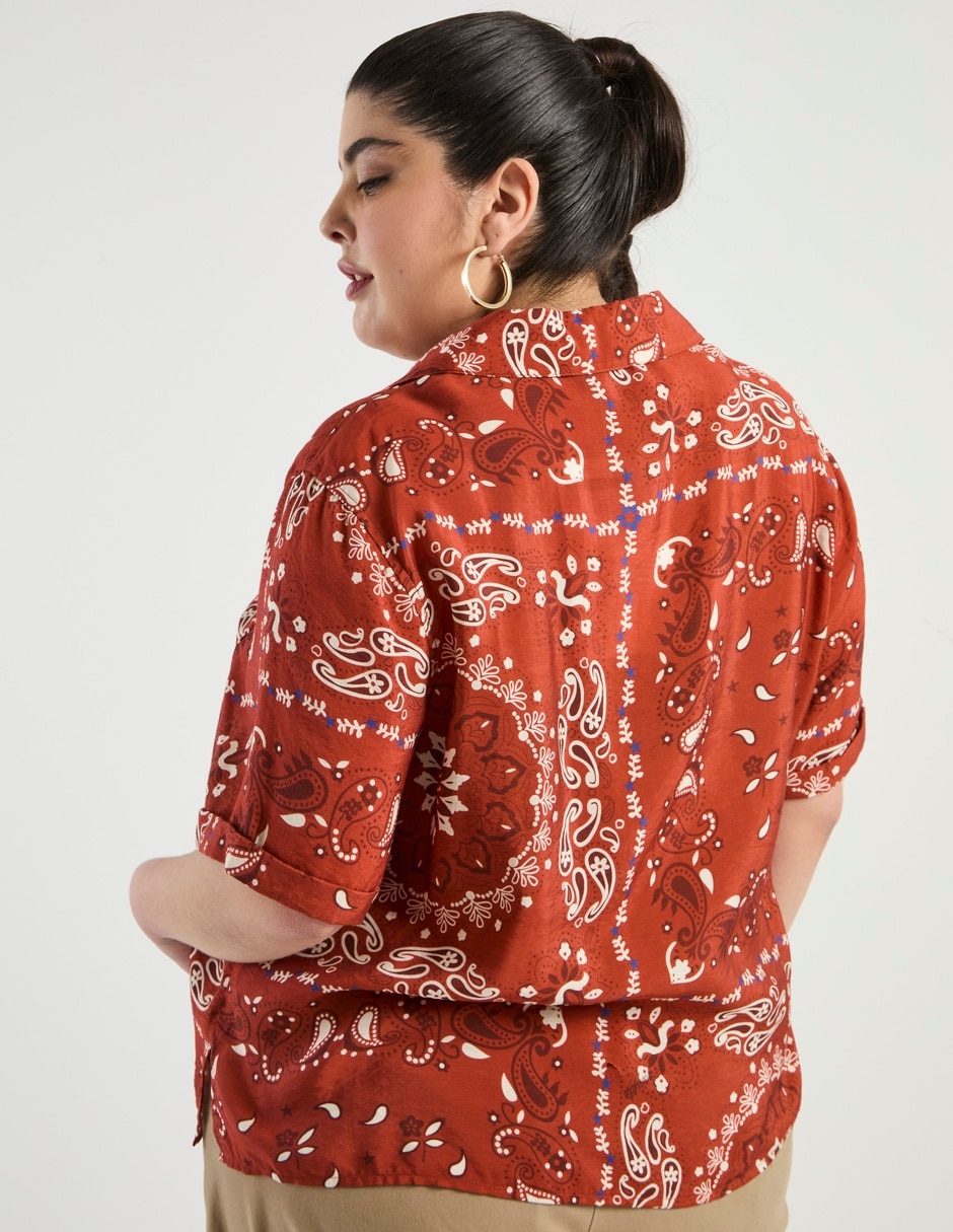 Blusa manga corta para mujer 11