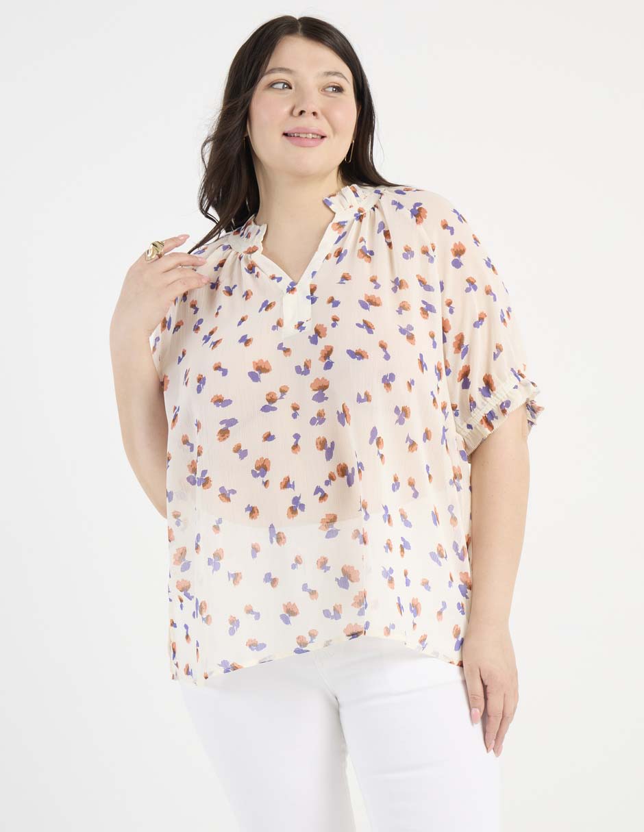 Blusa Weekend Plus manga al codo para mujer