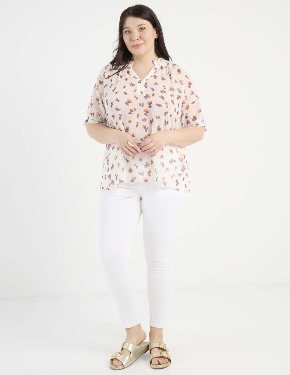 Blusa Weekend Plus manga al codo para mujer