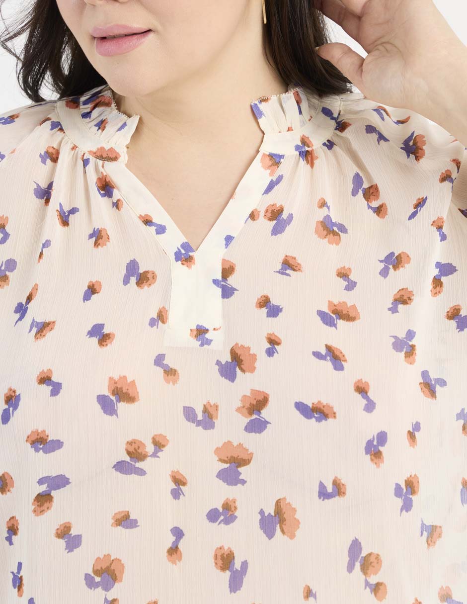 Blusa Weekend Plus manga al codo para mujer