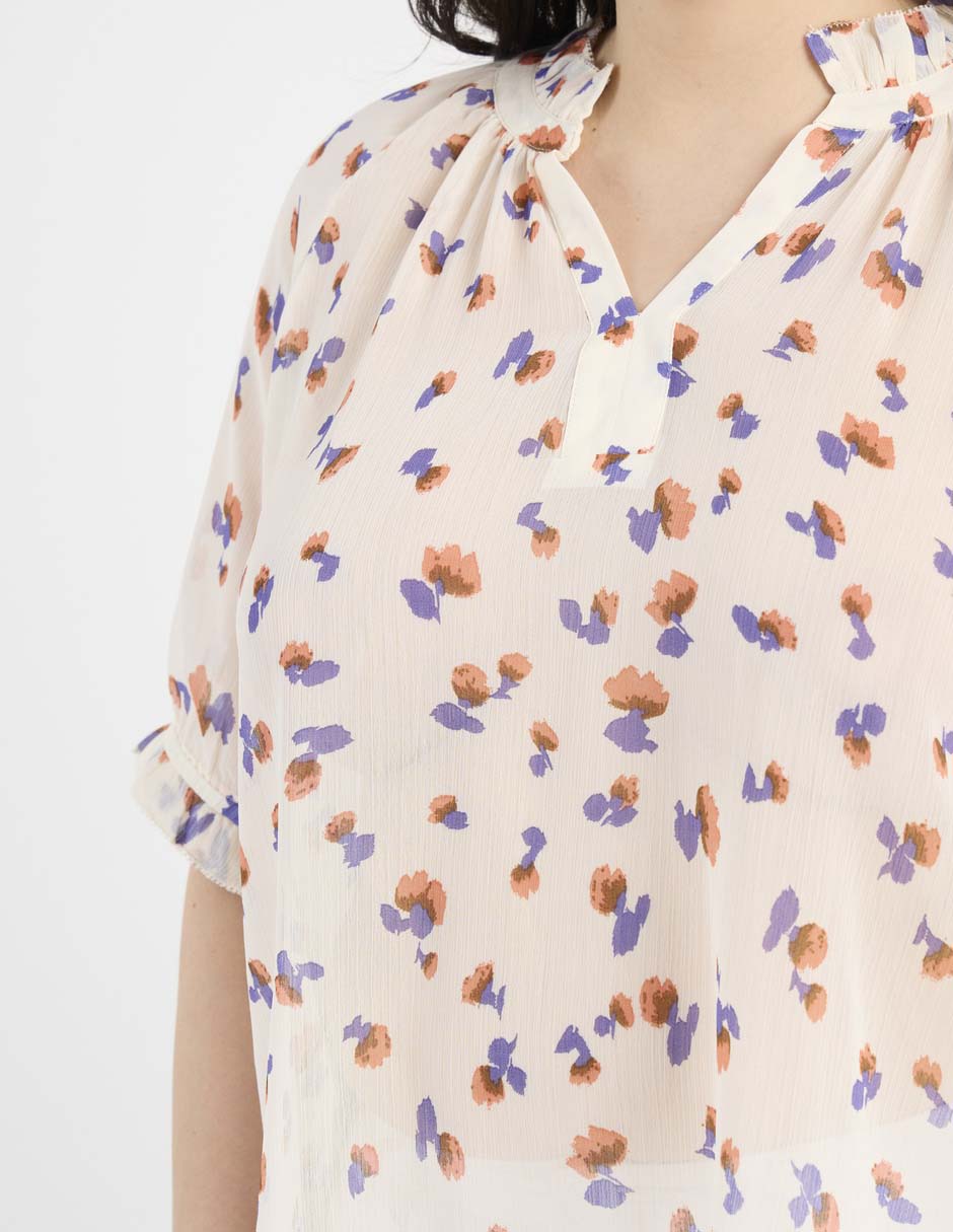 Blusa Weekend Plus manga al codo para mujer