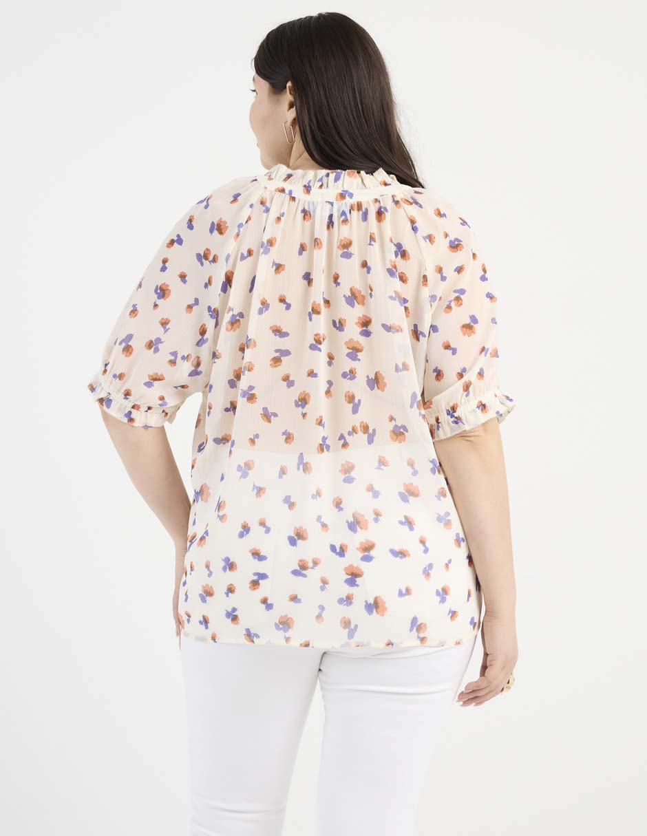 Blusa Weekend Plus manga al codo para mujer