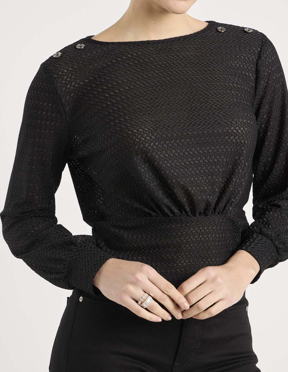 Blusa Week By Weekend manga larga para mujer