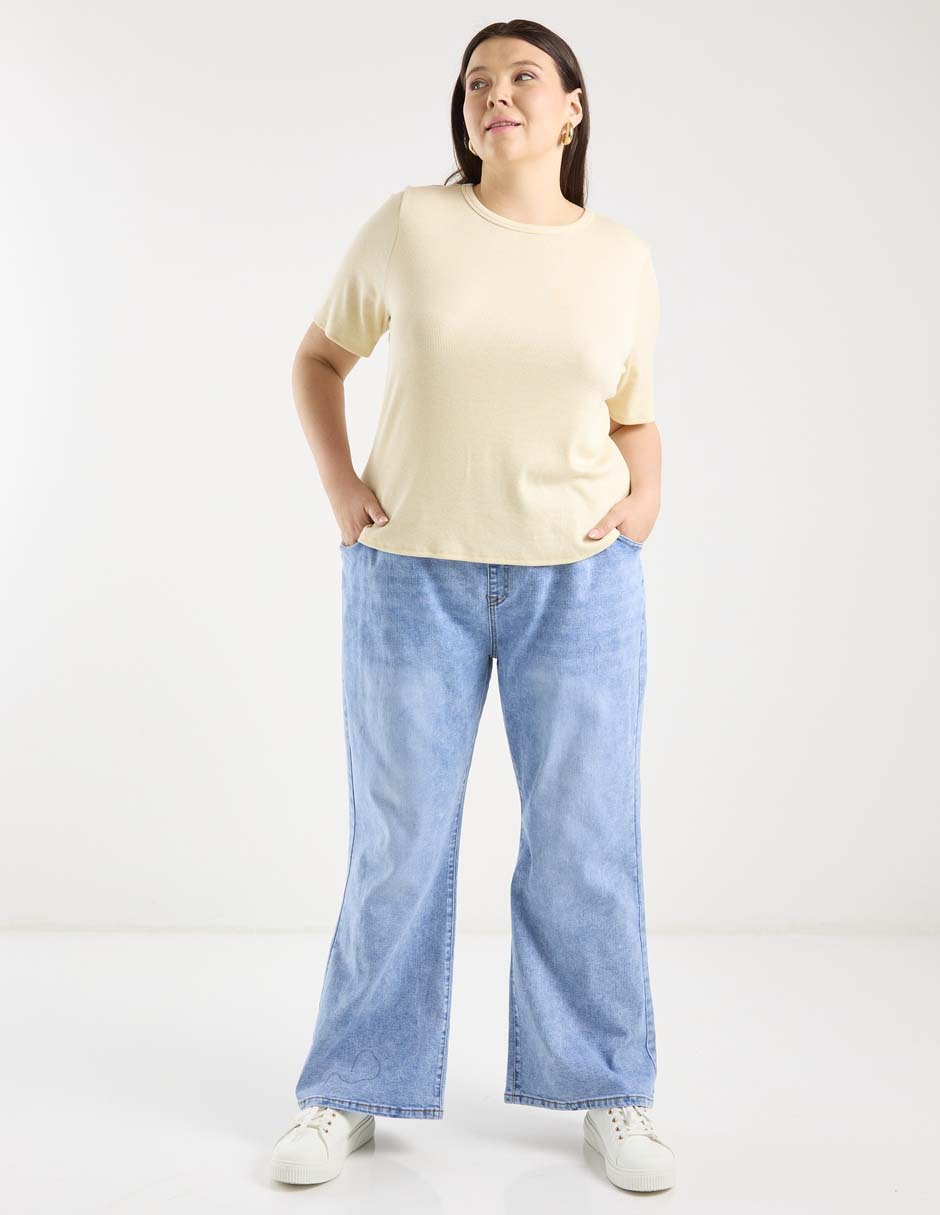 Jeans amplio para mujer 4