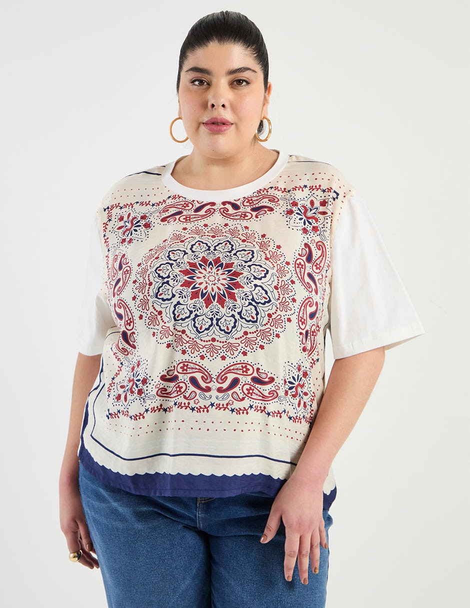 Blusa manga corta para mujer 1