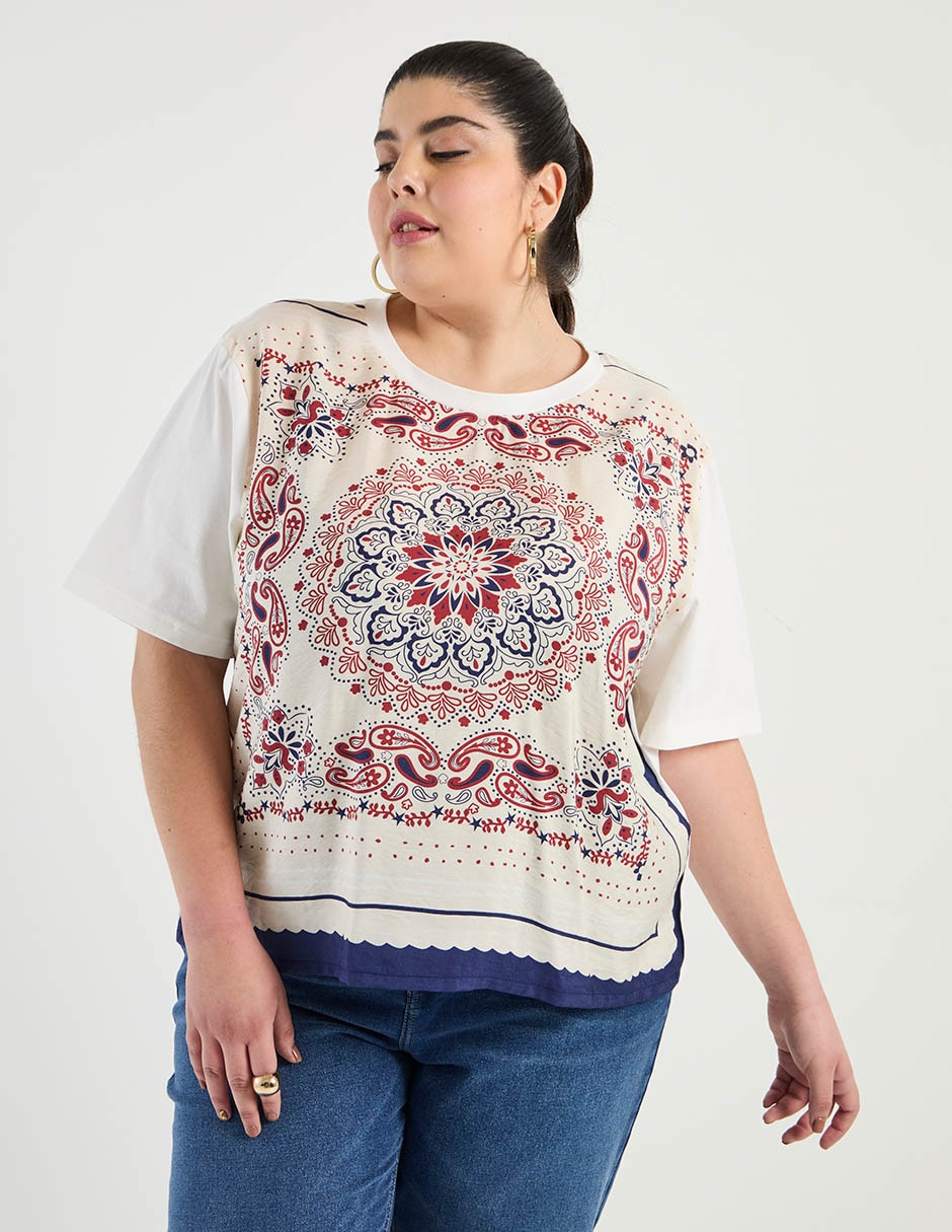 Blusa manga corta para mujer 7