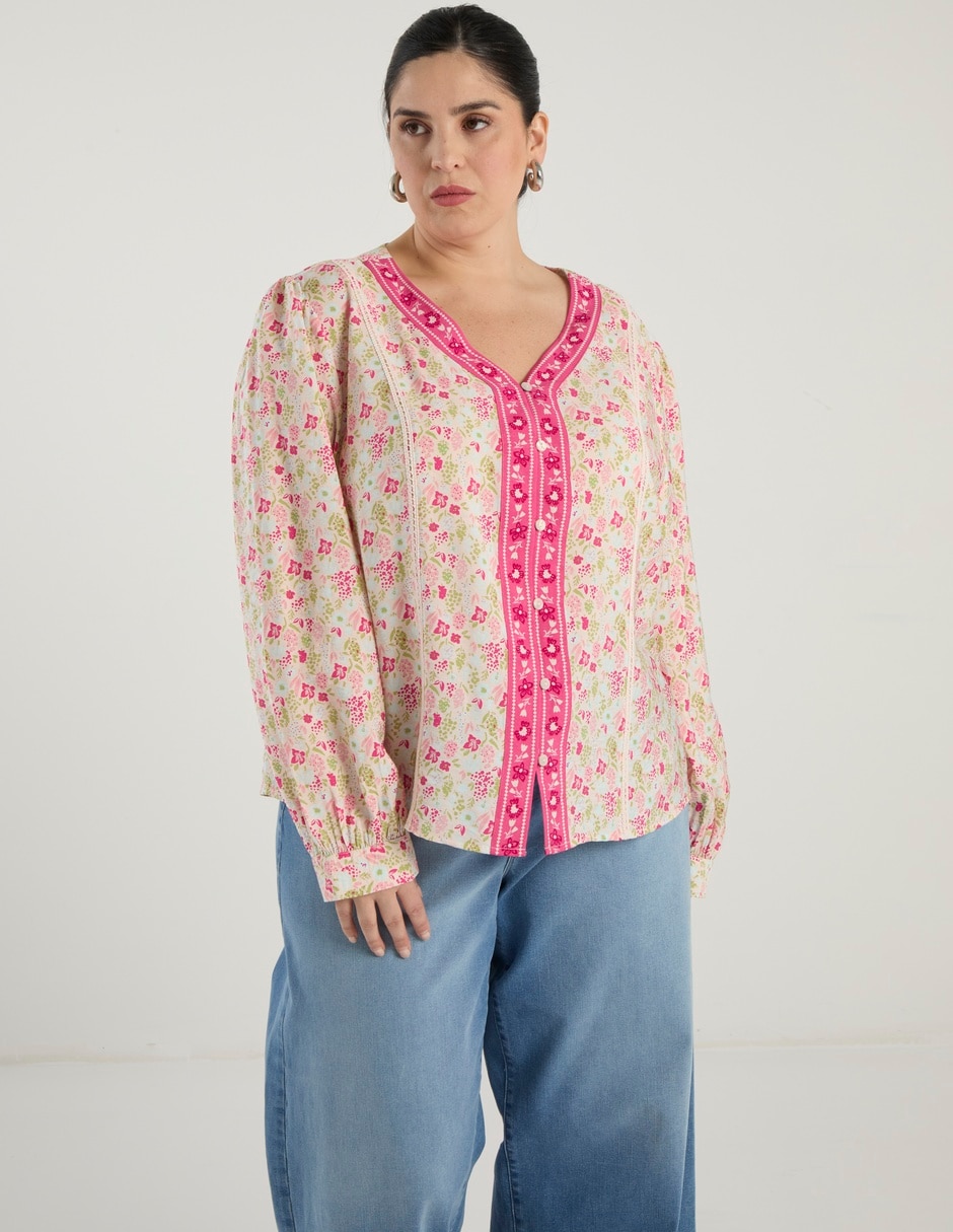 Blusa manga larga para mujer 1