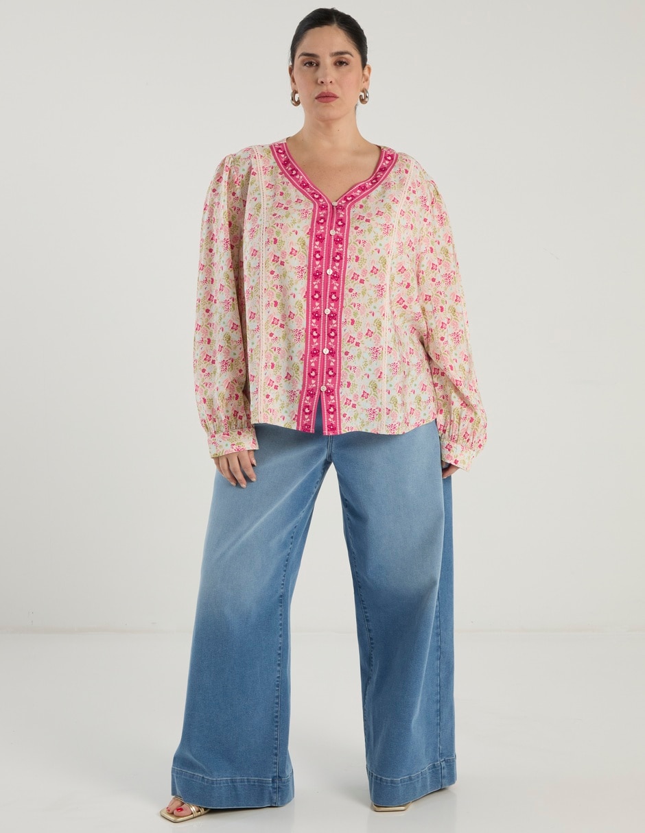 Blusa manga larga para mujer 7