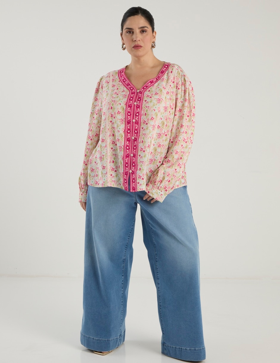 Blusa manga larga para mujer 8