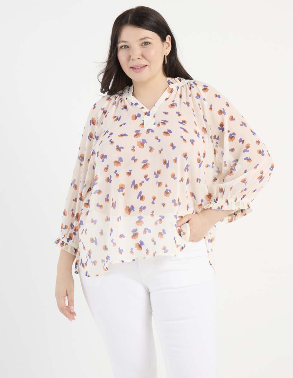 Blusa manga 3/4 para mujer 1