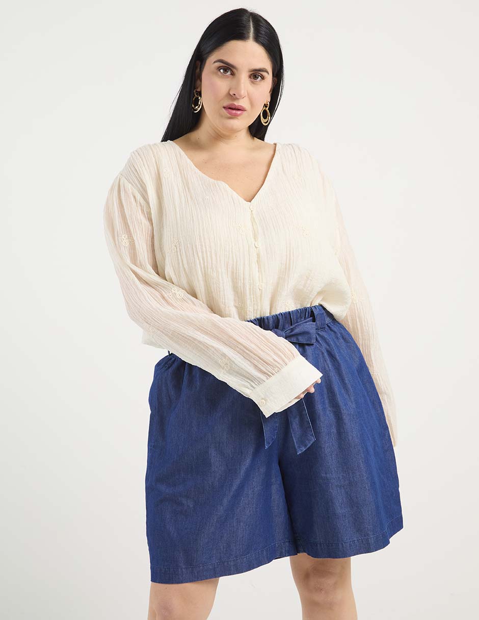 Blusa manga larga para mujer 1