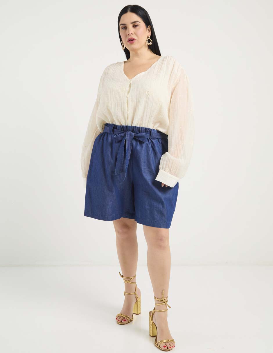 Blusa manga larga para mujer 8