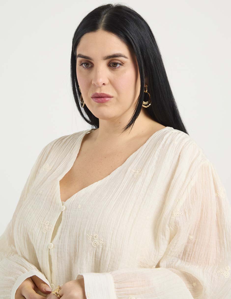 Blusa manga larga para mujer 10