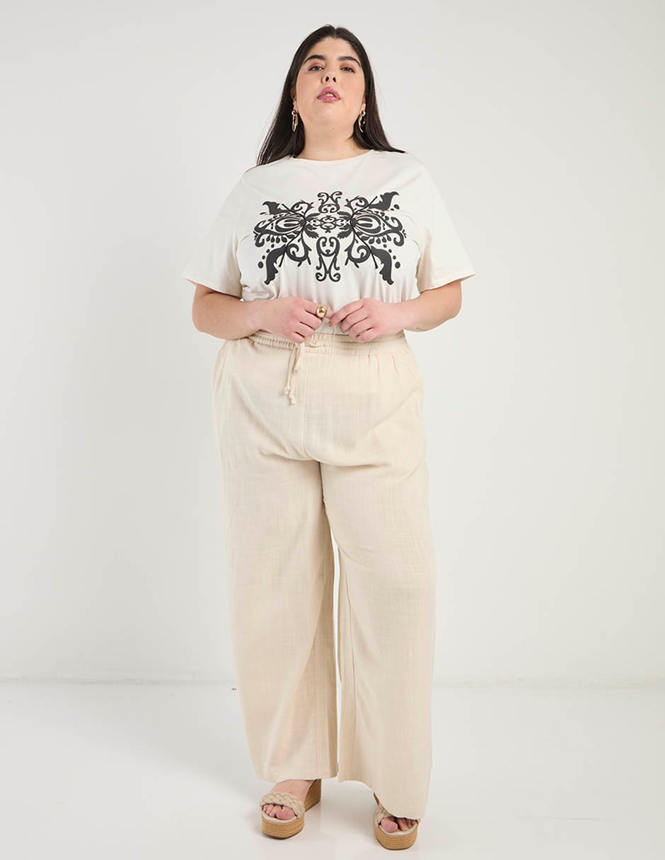 Pantalón amplio para mujer 4
