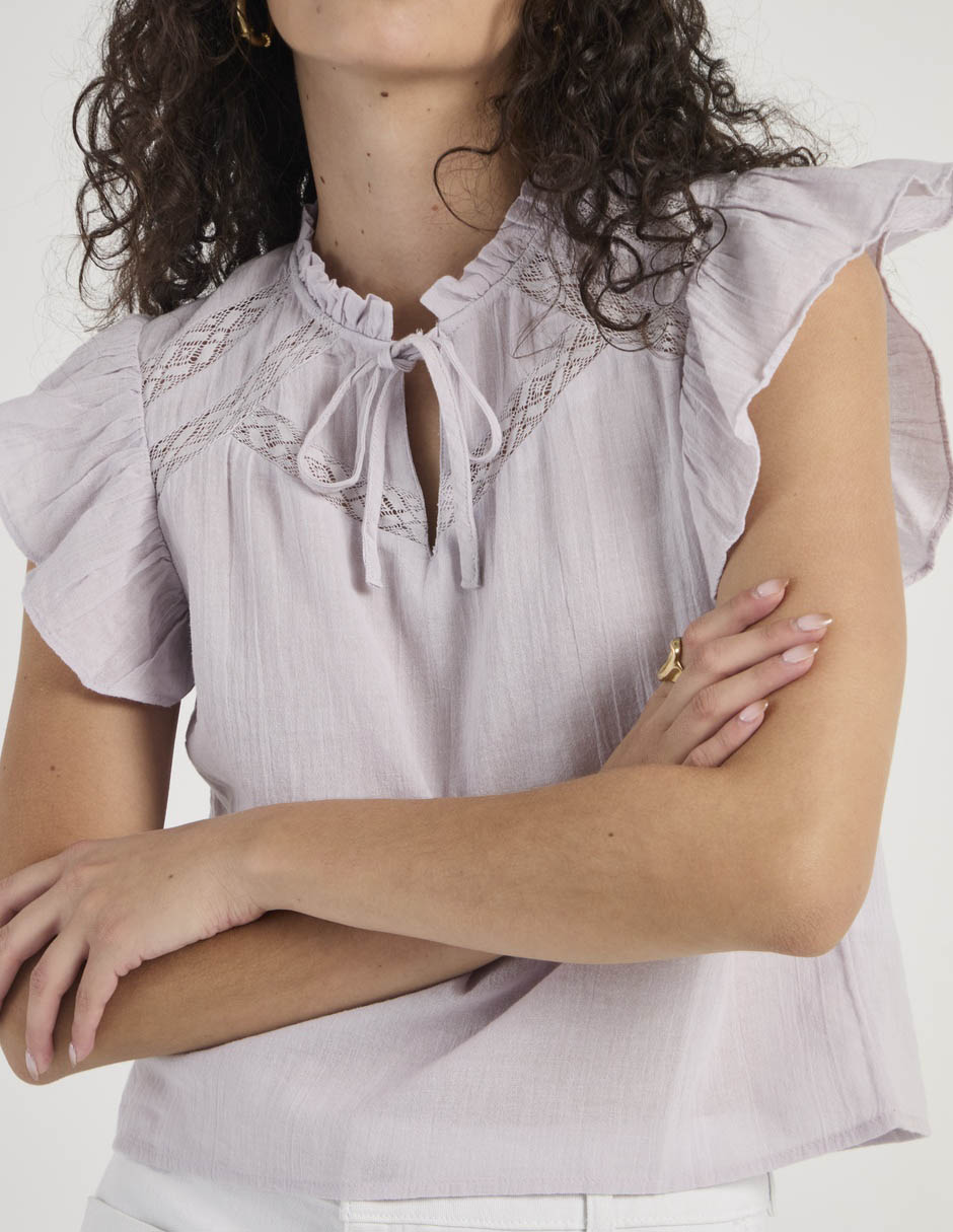Blusa manga corta para mujer 3