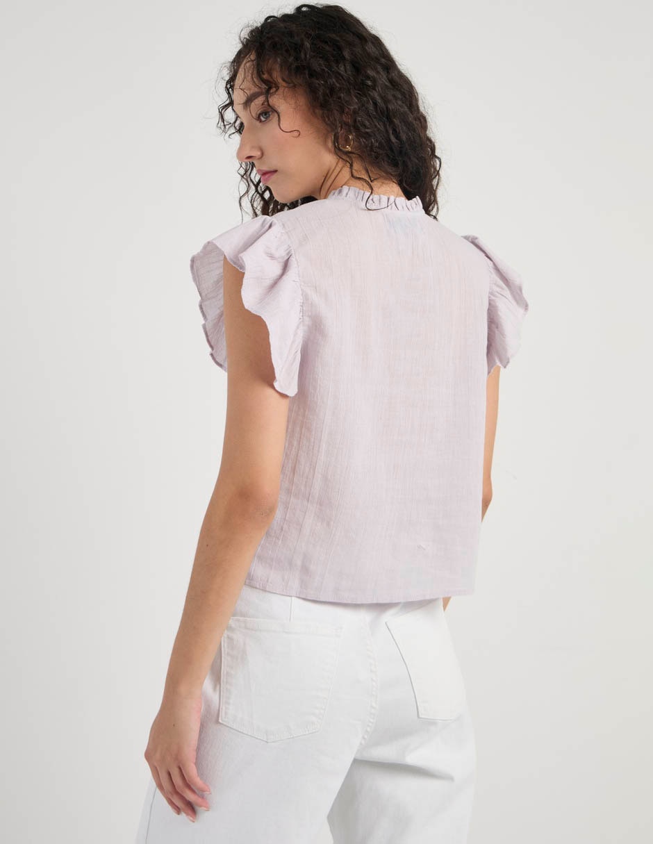 Blusa manga corta para mujer 6