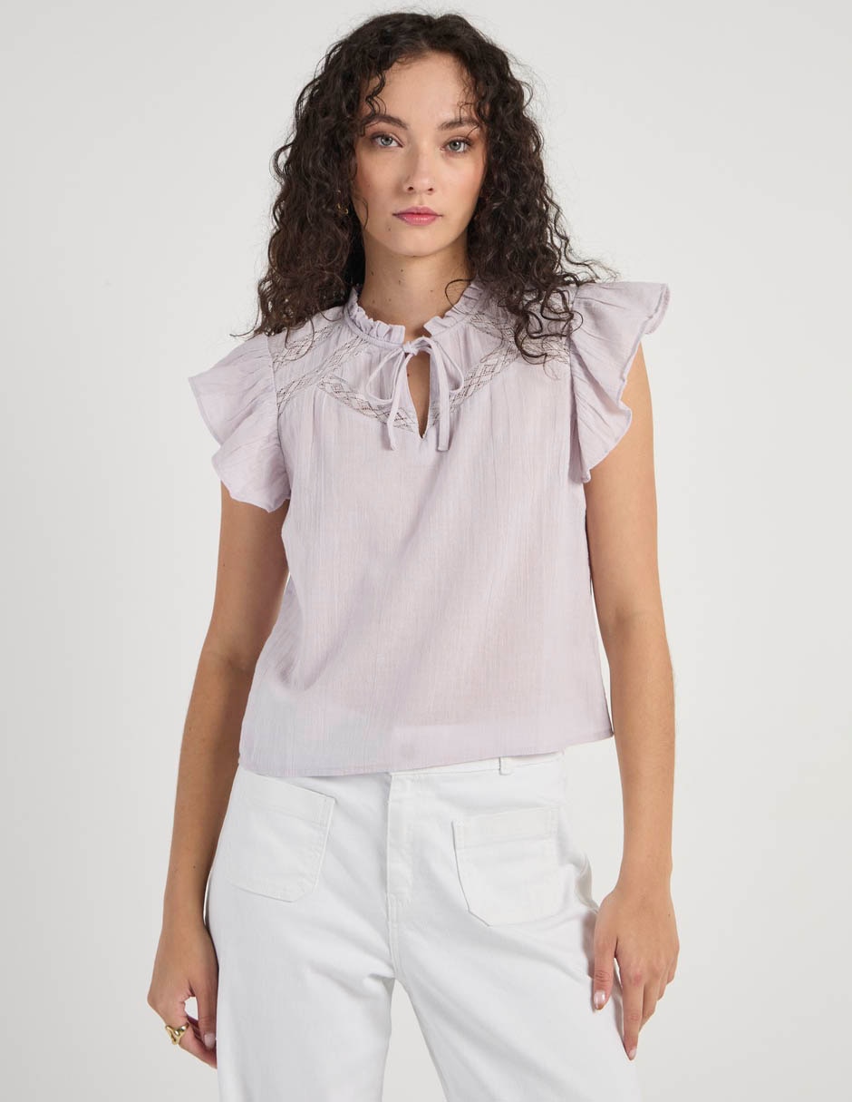 Blusa manga corta para mujer 1