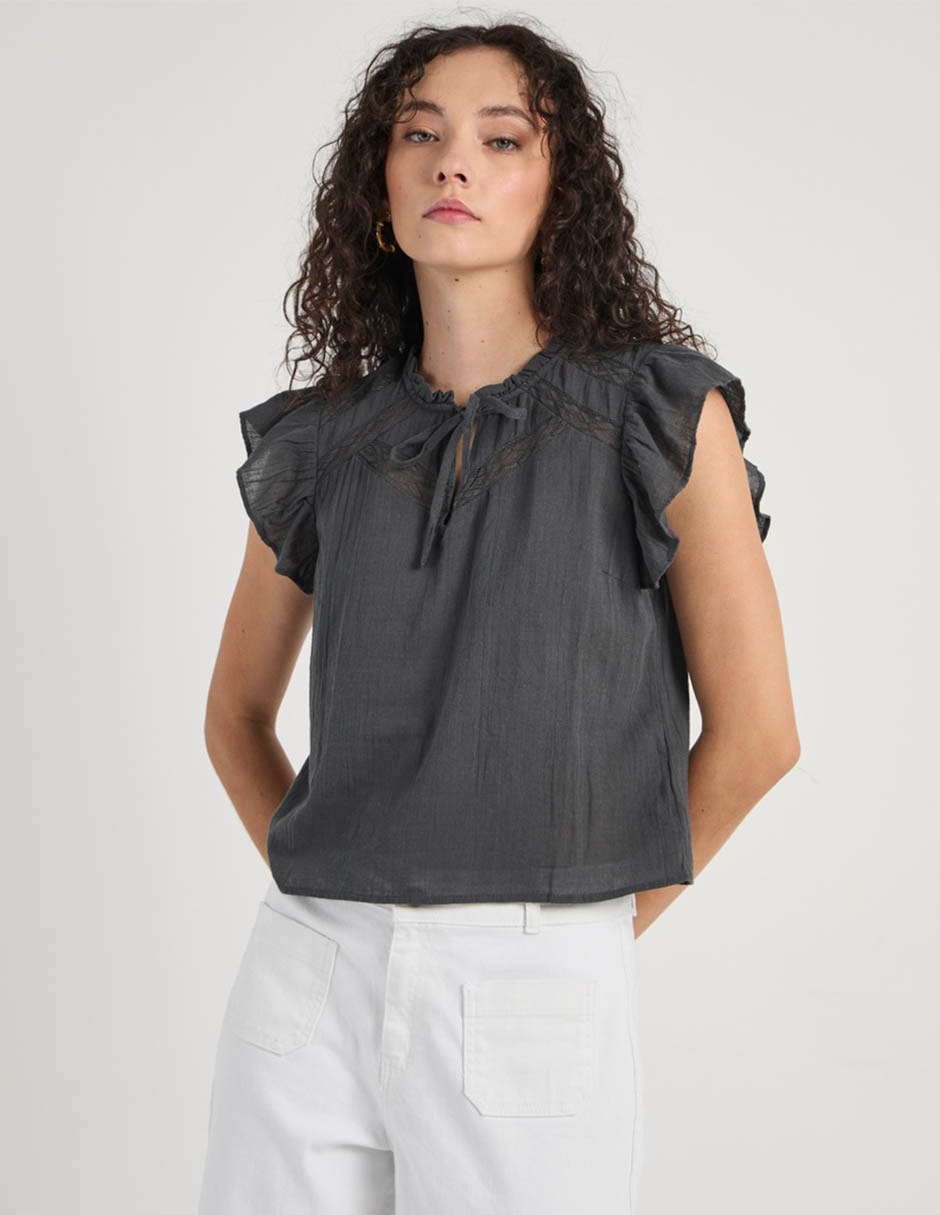 Blusa Week by Weekend manga corta para mujer