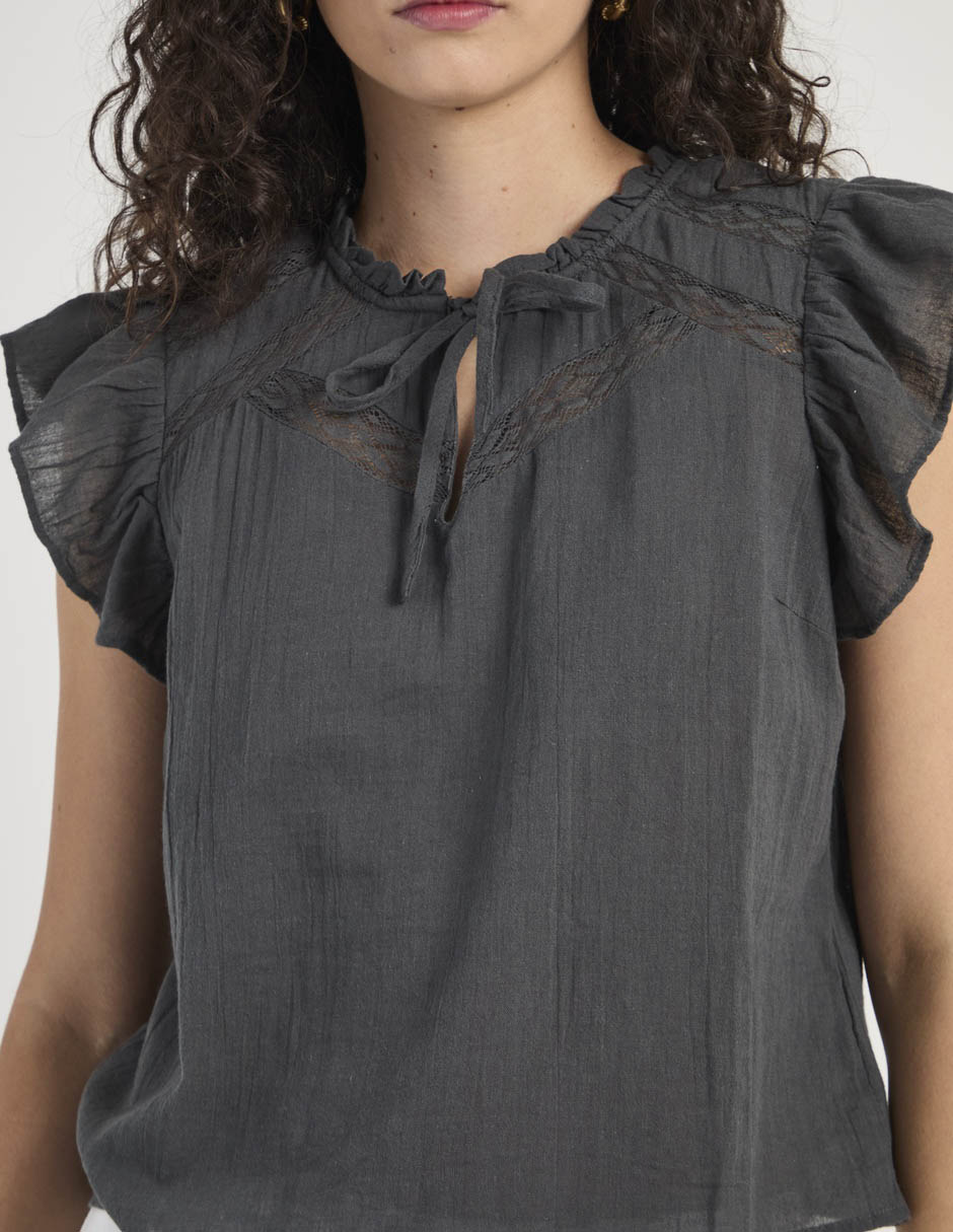 Blusa Week by Weekend manga corta para mujer