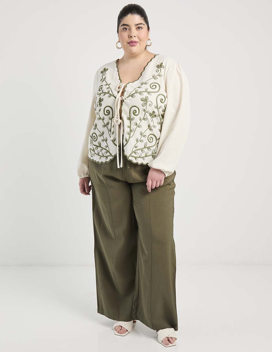 Pantalón wide leg para mujer 4