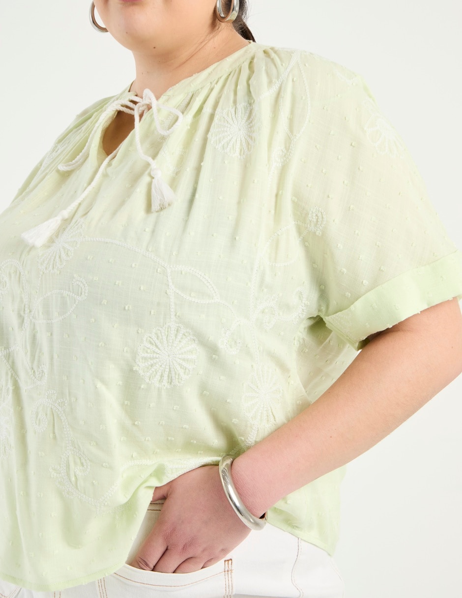 Blusa Weekend Plus manga corta para mujer 10