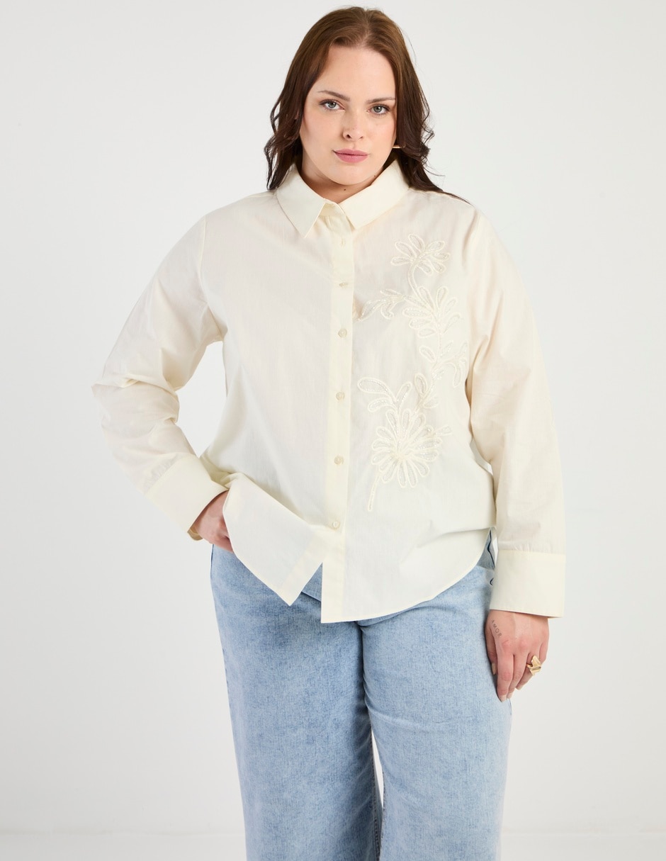 Blusa manga larga para mujer