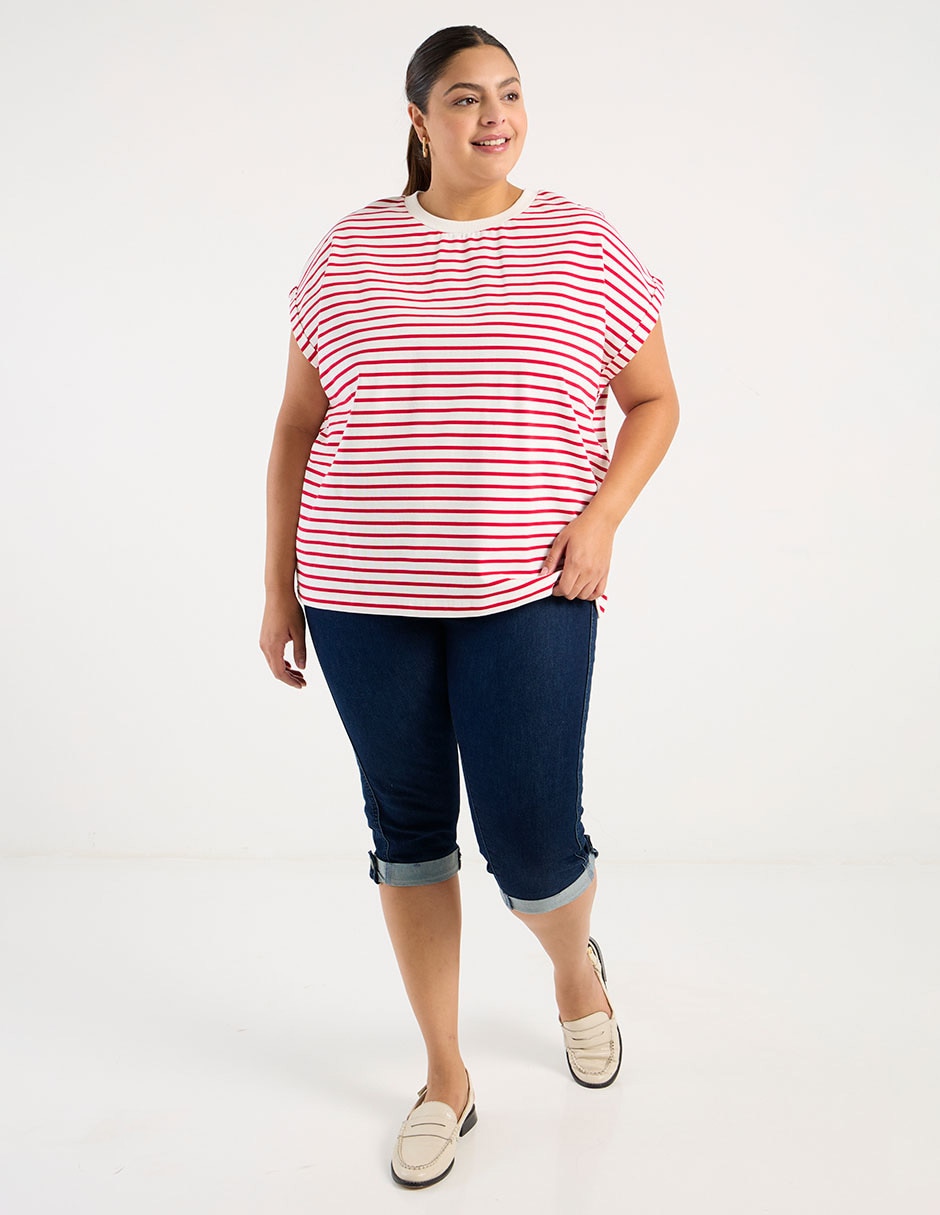 Playera manga corta Weekend Plus cuello redondo para mujer 2