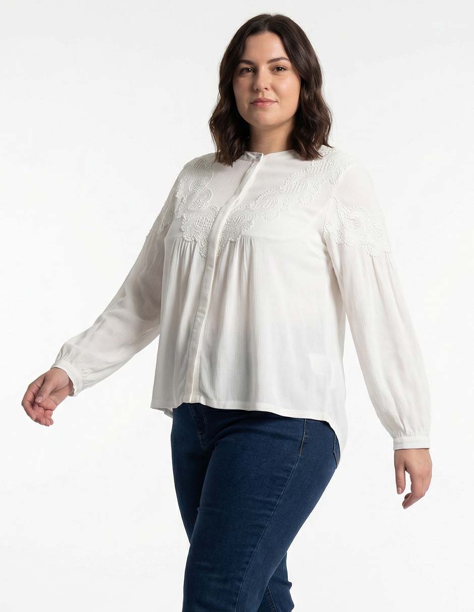 Blusa manga larga para mujer 1