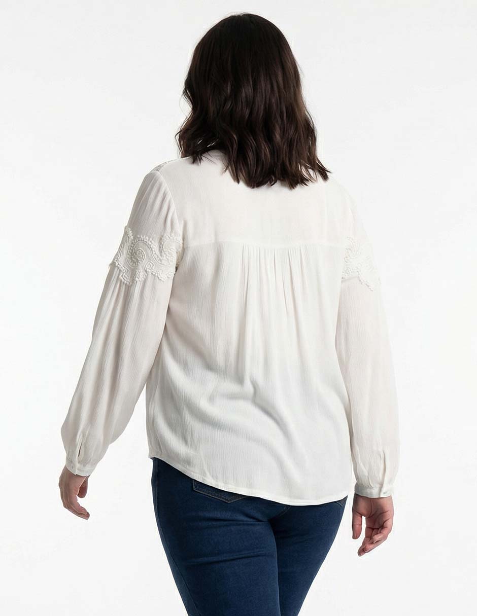 Blusa manga larga para mujer 6