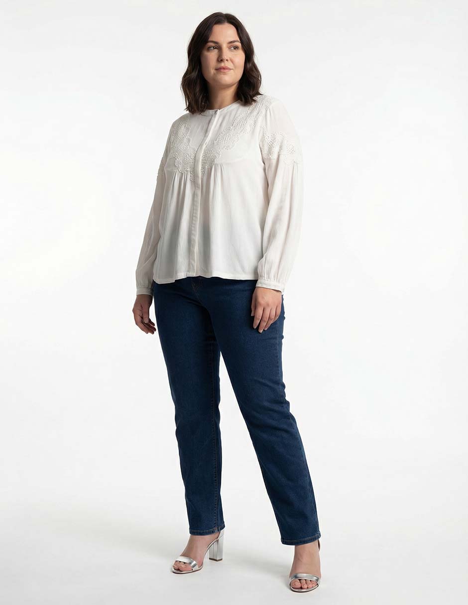 Blusa manga larga para mujer 7