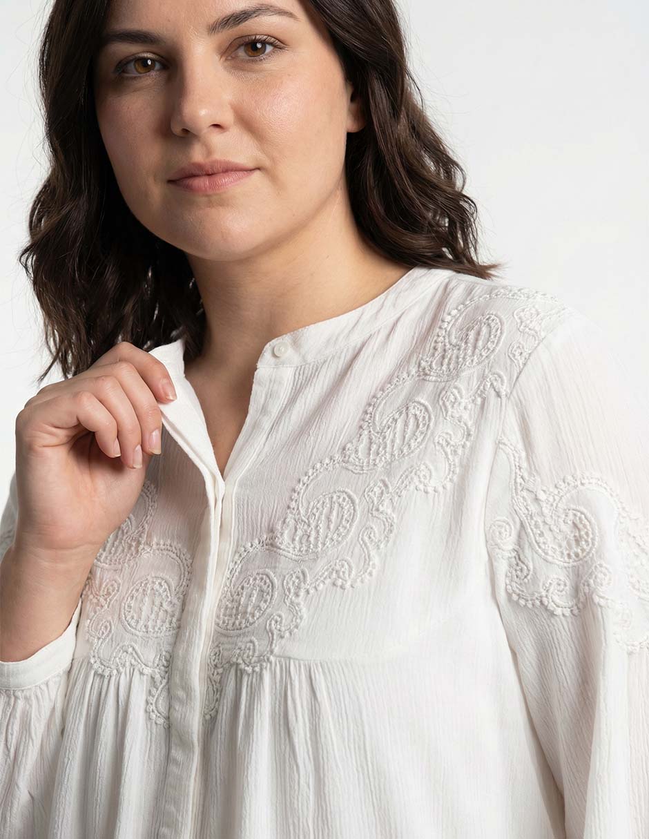 Blusa manga larga para mujer 8