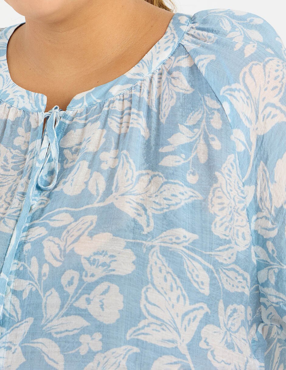 Blusa manga al codo para mujer 7