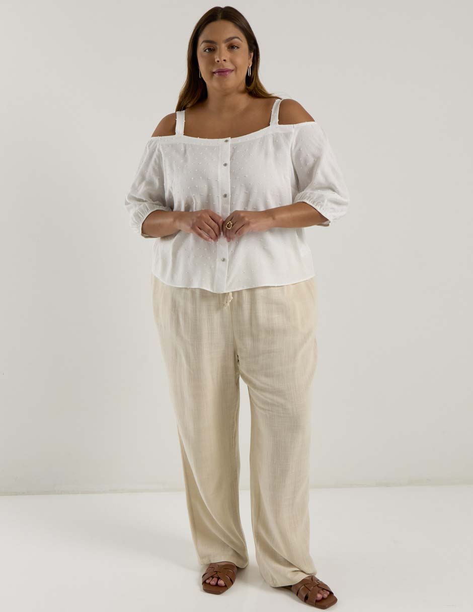 Pantalón amplio para mujer 4