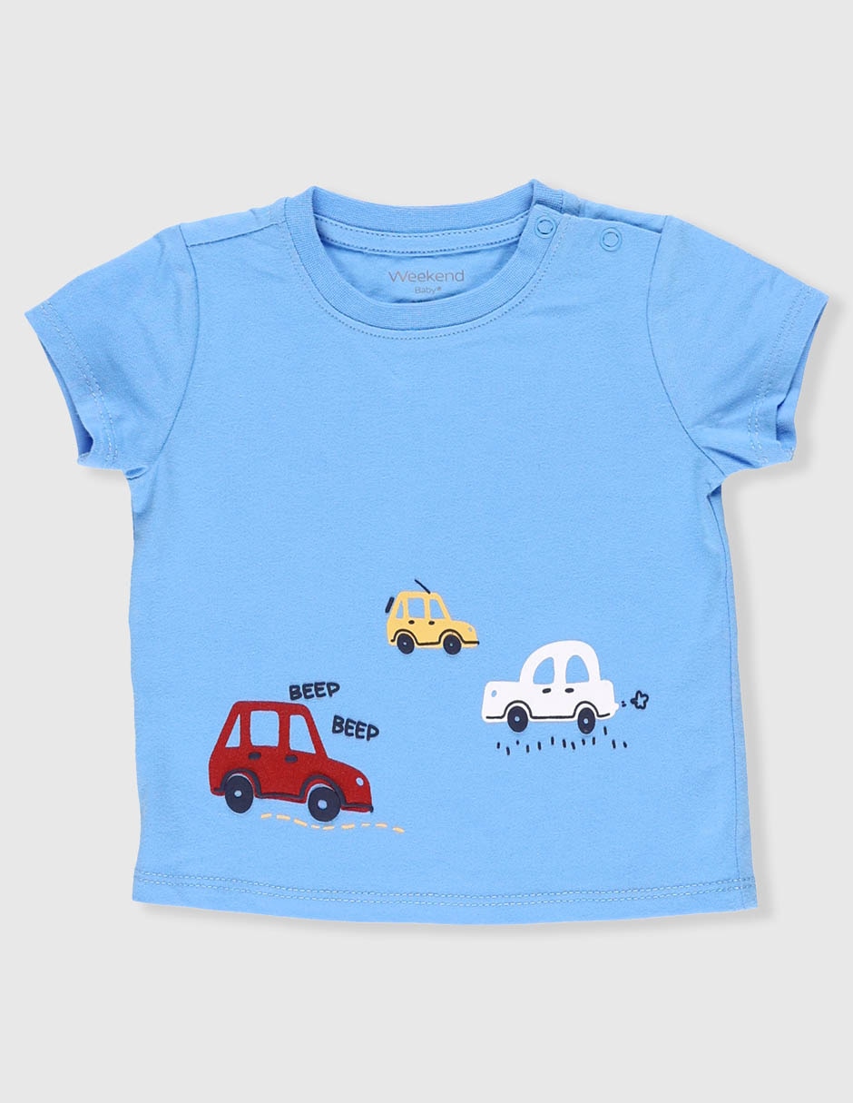 Playera de algodón para bebé niño Playera de algodón para bebé niño