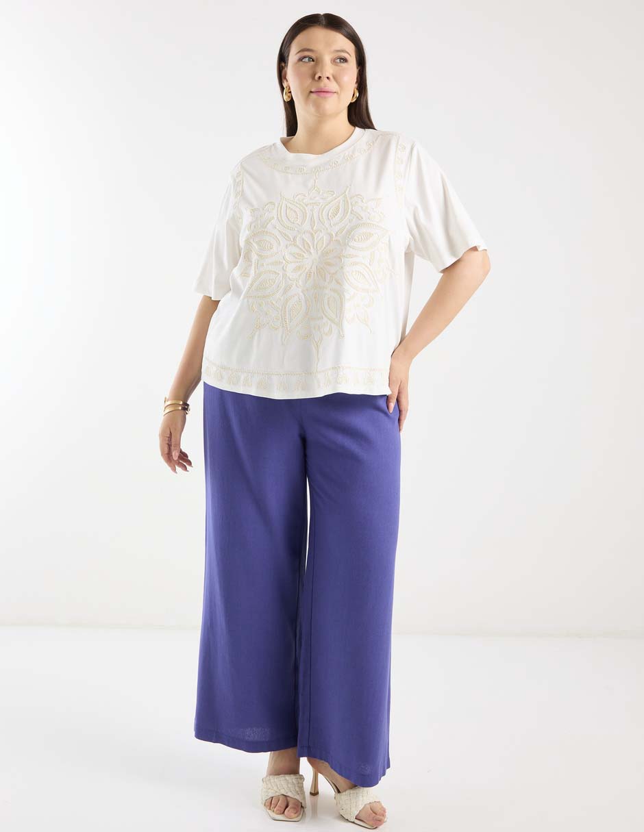 Blusa manga al codo para mujer 8