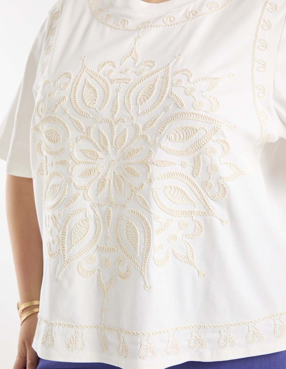Blusa Weekend Plus manga al codo para mujer