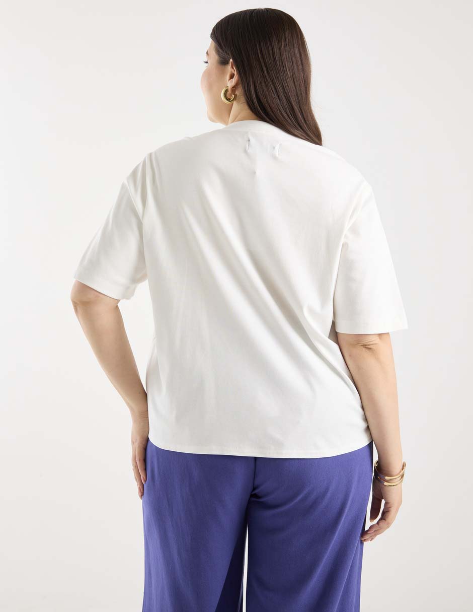 Blusa manga al codo para mujer 11